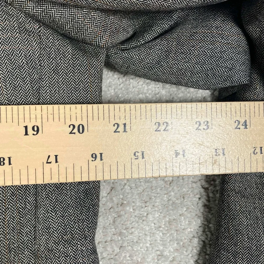 Christian Dior Blazer Mens Gray Herringbone Virgin Wool Hart Schaffner Marx 40R